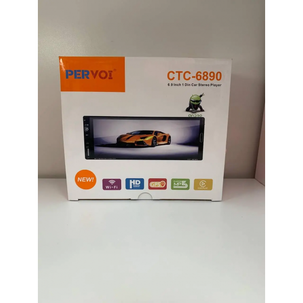Автомагнитола PERVOI CTC-6890 Android 13 2-32ГБ флеш-памяти 4+64 ГБ CarPlay