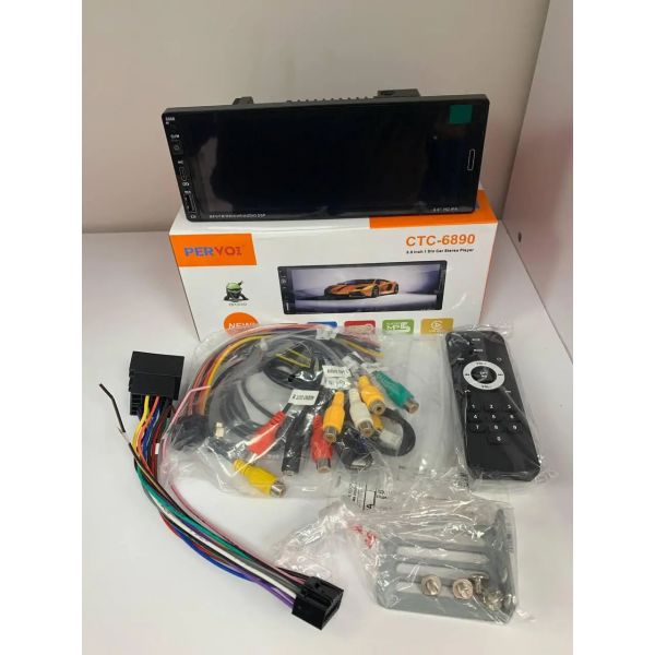 Автомагнитола PERVOI CTC-6890 Android 13 2-32ГБ флеш-памяти 4+64 ГБ CarPlay