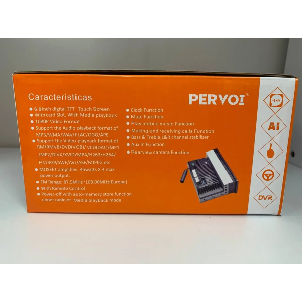 Автомагнитола PERVOI CTC-6890 Android 13 2-32ГБ флеш-памяти 4+64 ГБ CarPlay