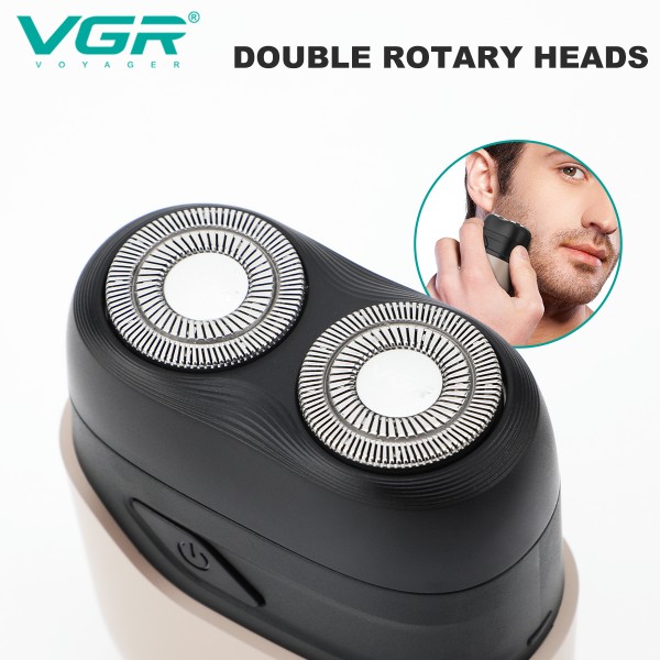 Электробритва VGR V-345 RED, роторная, IPX7 