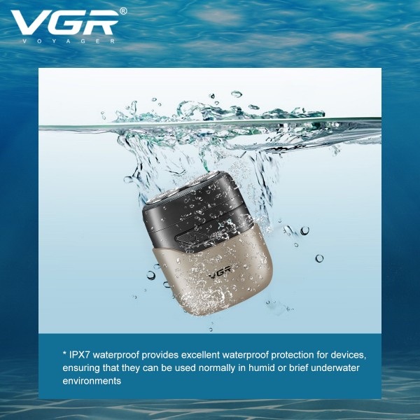 Электробритва VGR V-345 RED, роторная, IPX7 