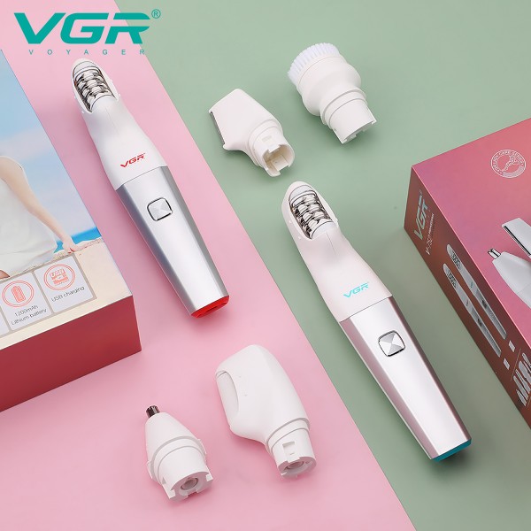 Епілятор VGR 5 в 1 V-752 GREEN, 5 насадок, IPX5