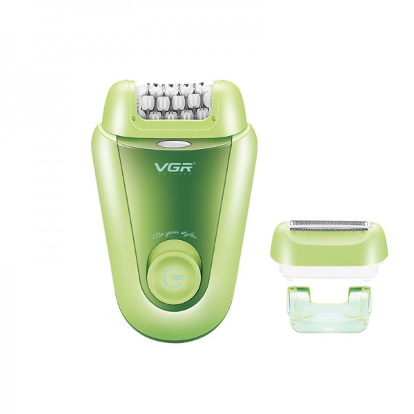 Епілятор VGR GREEN 2 в 1 V-758, 2 насадки