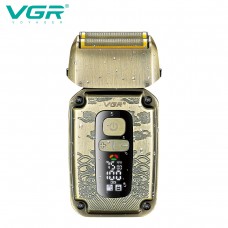 Электробритва VGR V-337 шейвер, двойное лезвие, 2 насадки, триммер, LED display 