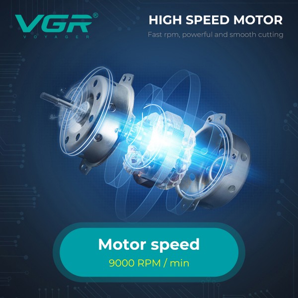 Электробритва VGR V-307 RED шейвер, двойное лезвие,  2000mAh, 9000 RPM 