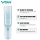 Детская машинка для стрижки с функцией сбора волос VGR V-155 BLUE, 3 безопасные насадки, бесшумная, IPX8 