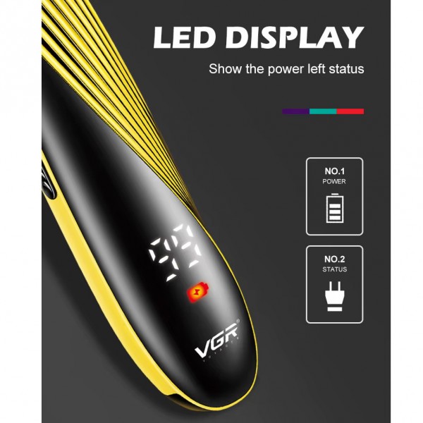 Тример VGR V-959, 3 насадки, LED display