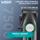 Аккумуляторная машинка для стрижки (clipper) VGR V-010 GREEN, 6 насадок, 7500 RPM, 2600 mAh, LED display 