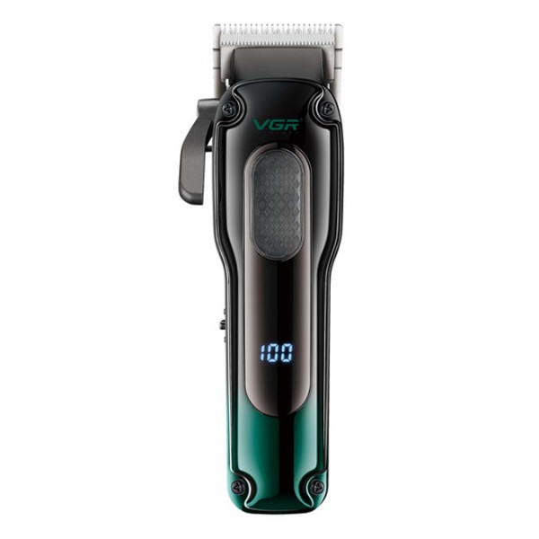 Аккумуляторная машинка для стрижки (clipper) VGR V-013 , 8 насадок, 6500 RPM, 2000 mAh, LED display 