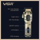 Аккумуляторная машинка для стрижки (clipper) VGR V-027, 8 насадок, 7000 RPM, 2600 mAh, LED display 