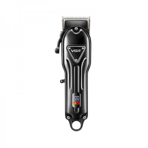 Акумуляторна машинка для стриження (clipper) VGR V-051, 4 насадки, 2500 mAh, LED display