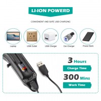 Аккумуляторная машинка для стрижки (clipper) VGR V-051, 4 насадки, 2500 mAh, LED display 