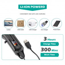 Аккумуляторная машинка для стрижки (clipper) VGR V-051, 4 насадки, 2500 mAh, LED display 