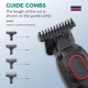 Триммер VGR V-254 GREEN, 4 насадки, 7000 RPM, 2000 mAh, LED display 