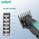 Аккумуляторная машинка для стрижки (clipper) VGR V-270, 6 насадок, 9000 RPM, 2500 mAh, LED display 