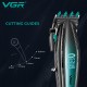Аккумуляторная машинка для стрижки (clipper) VGR V-270, 6 насадок, 9000 RPM, 2500 mAh, LED display 