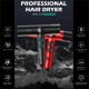 Фен профессиональный VGR V-401 RED, 40 уровней обдува 70000 - 110000 RPM, 40 уровней температуры 60°C - 100°C, 3 насадки 