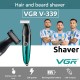 Бритва-триммер для стрижки бороды и усов VGR V-339 GREEN, 4 насадки, IPX7 