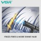 Фен профессиональный VGR V-401 BLACK, 40 уровней обдува 70000 - 110000 RPM, 40 уровней температуры 60°C - 100°C, 3 насадки 