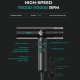 Фен профессиональный VGR V-401 BLACK, 40 уровней обдува 70000 - 110000 RPM, 40 уровней температуры 60°C - 100°C, 3 насадки 