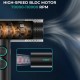 Фен профессиональный VGR V-401 BLACK, 40 уровней обдува 70000 - 110000 RPM, 40 уровней температуры 60°C - 100°C, 3 насадки 