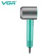Фен профессиональный VGR V-440 GREEN, 3 уровня обдува, 3 уровня температуры, 110000 RPM, 3 насадки 