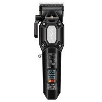 Акумуляторна машинка для стрижки (clipper) VGR V-600 BLACK, 6 насадок, регулятор висоти, LED display, 7000 RPM