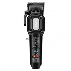 Аккумуляторная машинка для стрижки (clipper) VGR V-600 BLACK, 6 насадок, регулятор высоты, LED display, 7000 RPM 