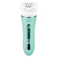 Епілятор VGR 5 в 1 V-751 GREEN, 5 насадок, IPX6