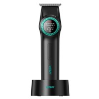 Тример VGR V-977 BLACK, регулювання потужності 6000 - 8000 RPM, 2500 mAh,  4 насадки, LED display