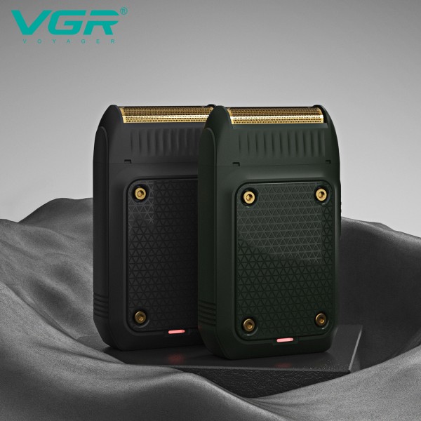Электробритва VGR V-353 шейвер GREEN, выдвижной триммер 
