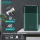 Электробритва VGR V-390 шейвер GREEN, выдвижной триммер 