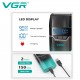 Электробритва VGR V-308 GREEN шейвер, двойное лезвие, 9000 RPM, LED Display 
