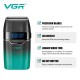 Электробритва VGR V-308 GREEN шейвер, двойное лезвие, 9000 RPM, LED Display 