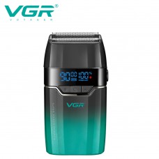 Электробритва VGR V-308 GREEN шейвер, двойное лезвие, 9000 RPM, LED Display 
