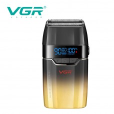 Электробритва VGR V-308 GOLD шейвер, двойное лезвие, 9000 RPM, LED Display 