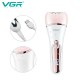 Эпилятор VGR 6 в 1 V-733 PINK, 12 насадок, IPX7, LED display 