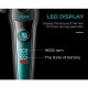 Аккумуляторная машинка для стрижки (clipper) VGR V-195 GREEN, 8 насадок, 9000 RPM, 2500 mAh, LED display 
