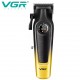 Аккумуляторная машинка для стрижки (clipper) VGR V-196 GOLD, 8 насадок, 7000 RPM, 2000 mAh, LED display 