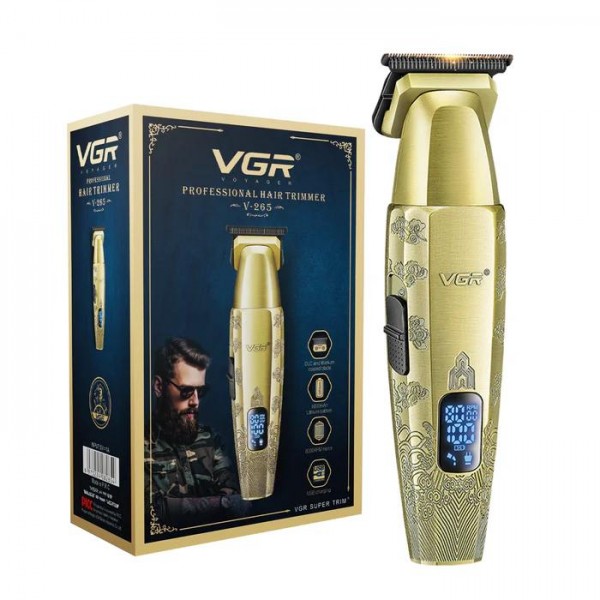 Триммер V-265, 4 насадки, 1600mAh, 8000 RPM, LED display оптом в Украине