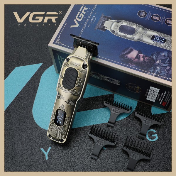 Триммер VGR V-954, 4 насадки, 7000 RPM, LED Display 