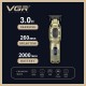 Триммер VGR V-954, 4 насадки, 7000 RPM, LED Display 