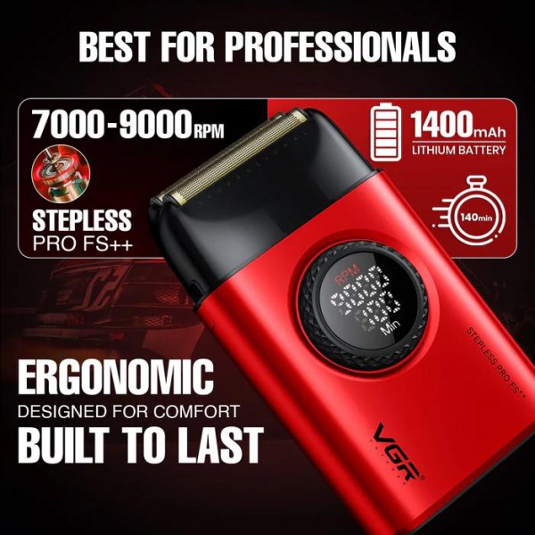 Комплект VGR 2 в 1 V-977&V-377 RED, триммер и шейвер 