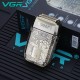 Электробритва VGR V-336 шейвер, двойное лезвие + триммер, LED Display, металлическая 