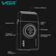 Электробритва VGR V-377 BLACK шейвер, двойное лезвие, регулировка мощности 7000-9000 RPM, LED display 