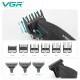 Комплект VGR 2 в 1 V-640 BLACK аккумуляторная машинка для стрижки (clipper) и триммер 