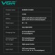 Комплект VGR 2 в 1 V-640 BLACK аккумуляторная машинка для стрижки (clipper) и триммер 