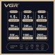 Комплект VGR 3 в 1 V-642 аккумуляторная машинка для стрижки (clipper), триммер и электробритва (шейвер) 