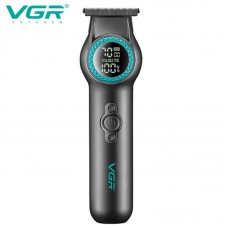 Триммер VGR V-990 GREEN, 3 насадки, керамическое лезвие, TURBO режим, регулировка мощности 7000-8000 RPM, LED light, LED display 