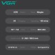 Детская машинка для стрижки с функцией сбора волос VGR V-155 GREEN, 3 безопасные насадки, бесшумная, IPX8 
